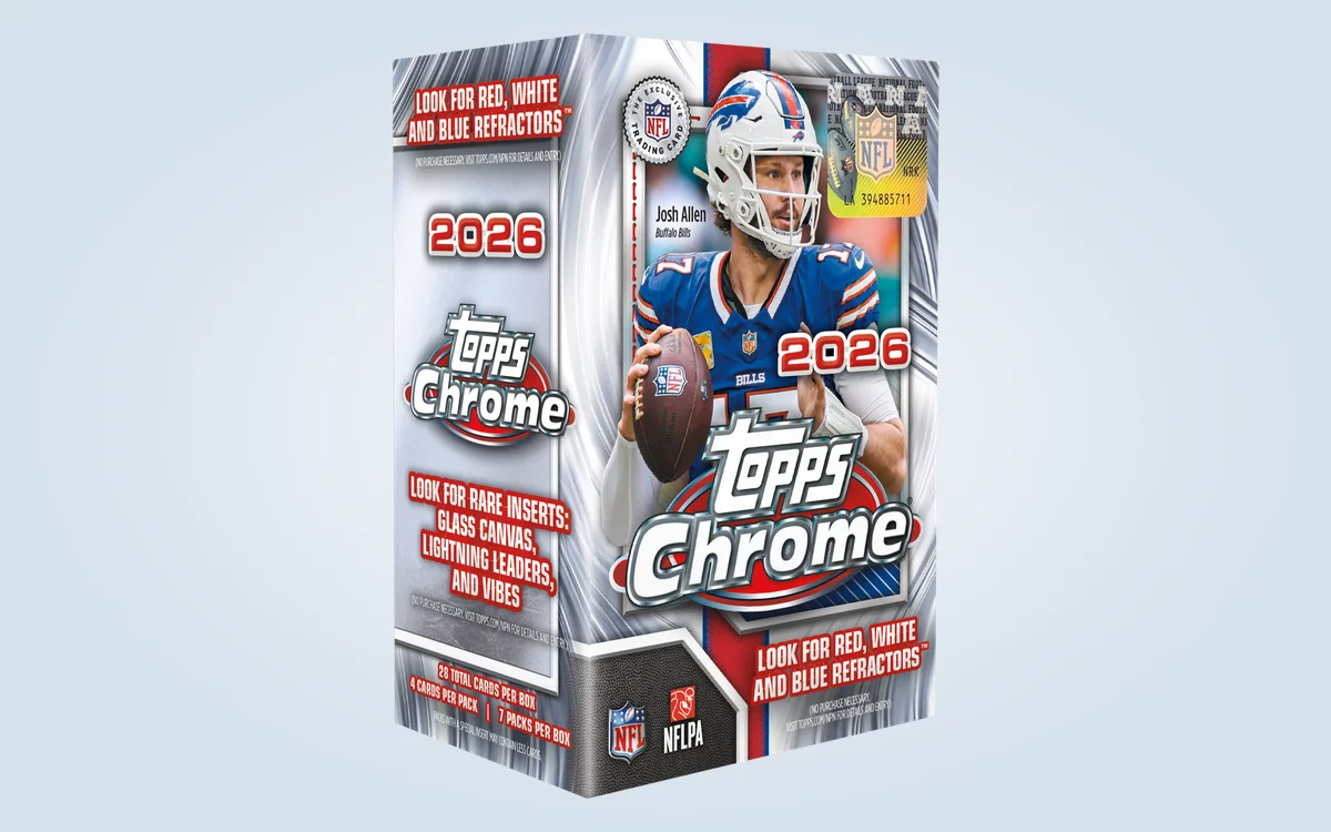 The 2026 Topps Chrome Football Value Box