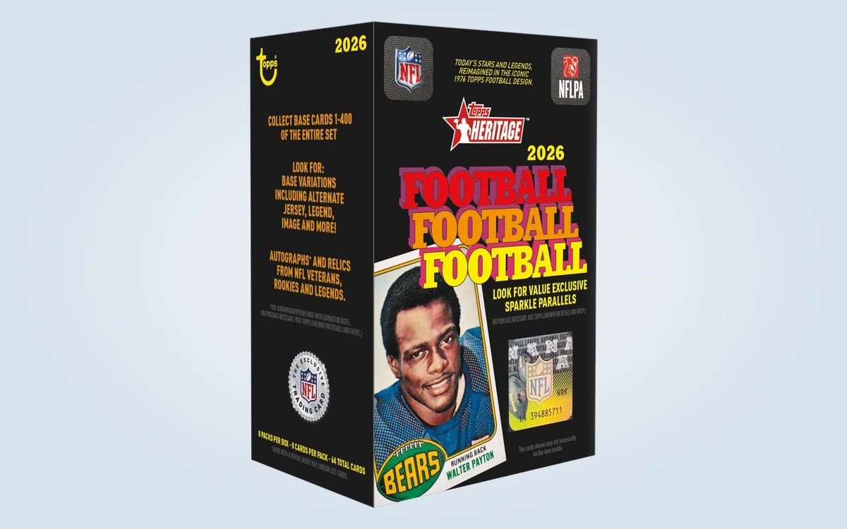 The 2026 Topps Heritage Football Value Box